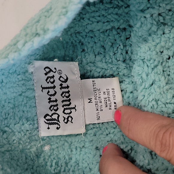 Teal Aqua Sweater Turtle neck - Picture 5 of 5